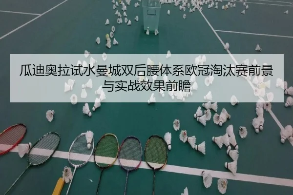 瓜迪奥拉试水曼城双后腰体系欧冠淘汰赛前景与实战效果前瞻